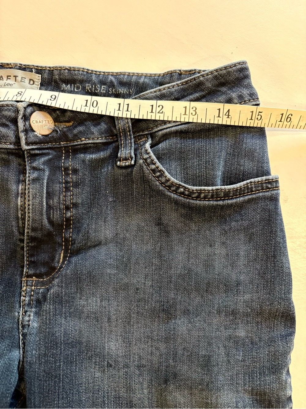 Lee Crafted Women’s Skinny Jeans in Dark Blue Wash Size 8 - Picture 3 of 5